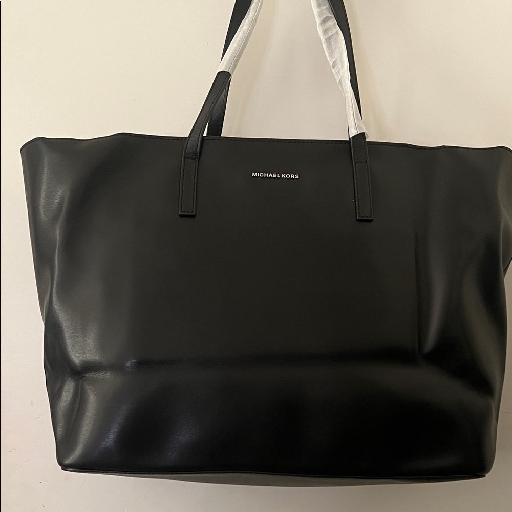 Michael Kors Black Leather Women’s Tote, Large
